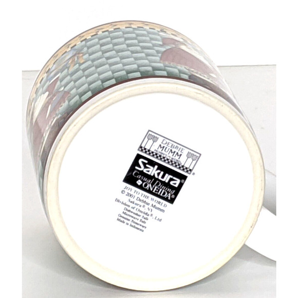 Sakura Debbie Mumm Santa Mug Cup Joy To The World - Picture 5 of 6